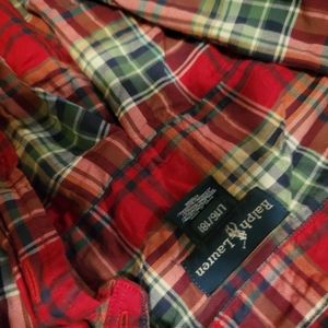 Ralph Lauren red long sleeve shirt